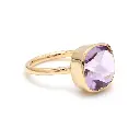 Amethyst Flowercut Ring