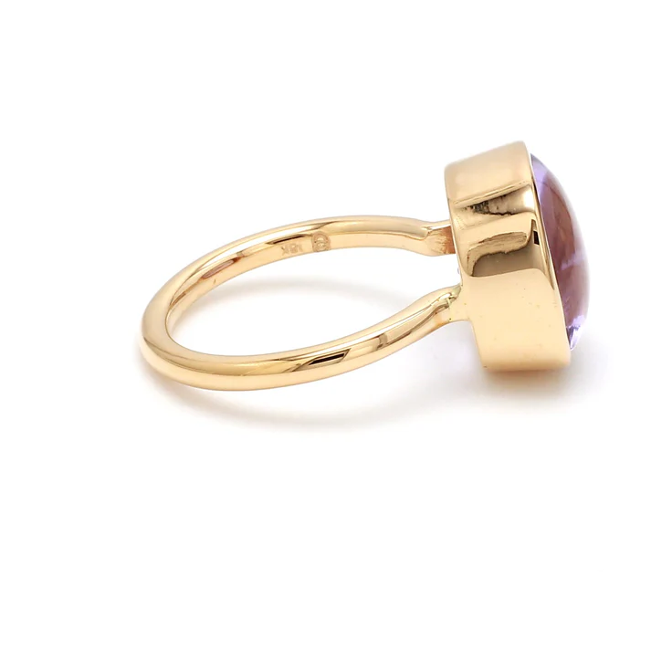 Amethyst Flowercut Ring