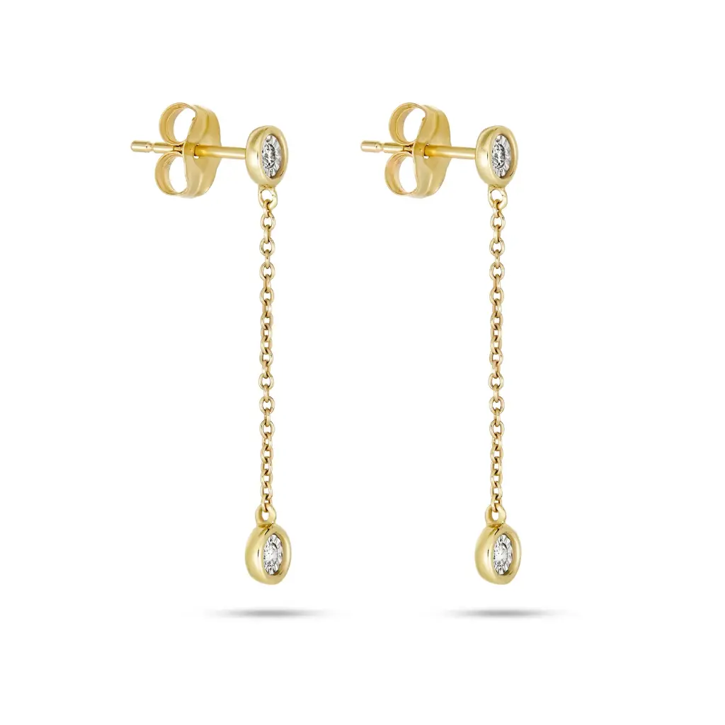 Diamond Drop Earrings