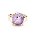 Amethyst Flowercut Ring